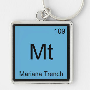 Mt - Mariana Trench Chemistry Element Symbol Tee Keychain