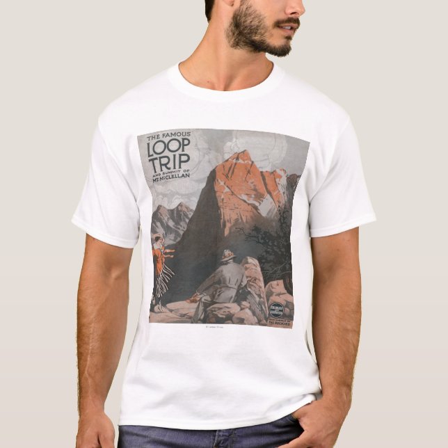 Mt. McClellan & Loop Trip Travel Poster T-Shirt (Front)