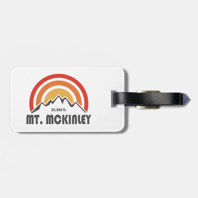 Mt. McKinley Alaska Luggage Tag (Back Horizontal)