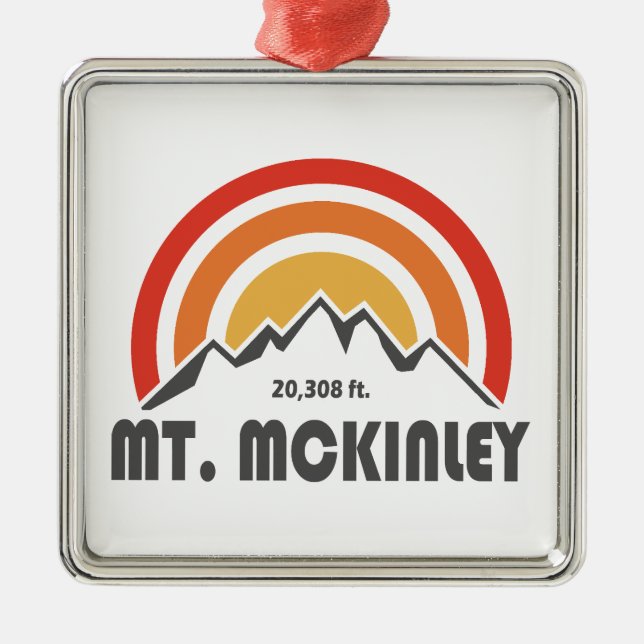 Mt. McKinley Alaska Metal Ornament (Front)