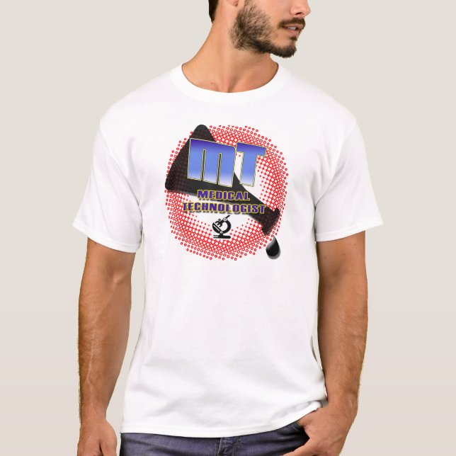 MT MEDICAL TECHNOLOGIST Explosion Beaker T-Shirt (Front)