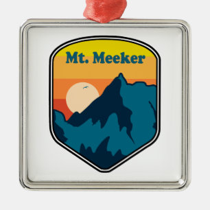 Mt. Meeker Colorado Sunrise Metal Ornament