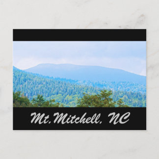 Mt.Mitchell NC Postcard