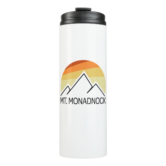 Mt. Monadnock New Hampshire Retro Thermal Tumbler (Front)