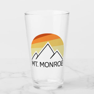 Mt. Monroe New Hampshire Retro Glass