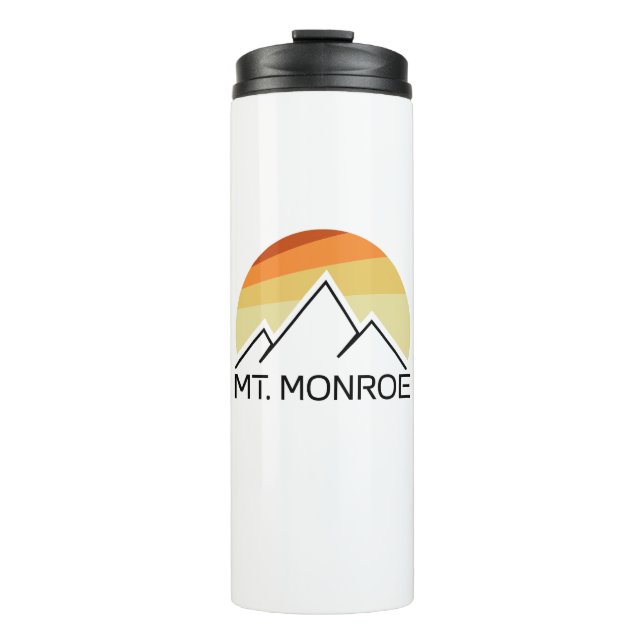 Mt. Monroe New Hampshire Retro Thermal Tumbler (Front)