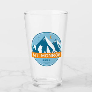 Mt. Monroe New Hampshire Stars Moon Glass