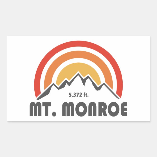 Mt. Monroe New Hampshire Sticker (Front)