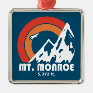 Mt. Monroe New Hampshire Sun Eagle Metal Ornament
