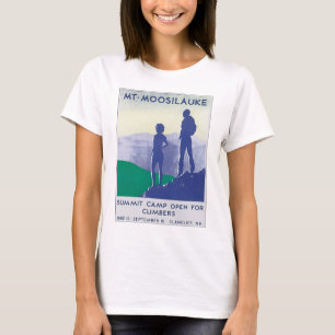 Mt. Moosilauke Vintage Travel Poster Artwork T-Shirt
