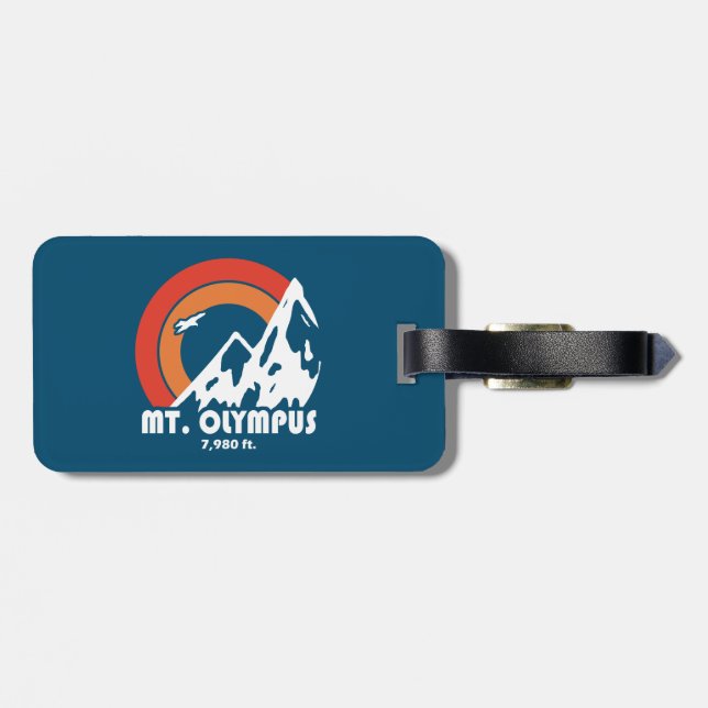 Mt. Olympus Washington Sun Eagle Luggage Tag (Back Horizontal)