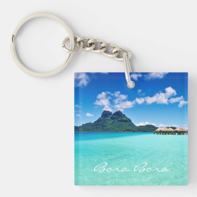 Mt Otemanu View Keychain (Front)