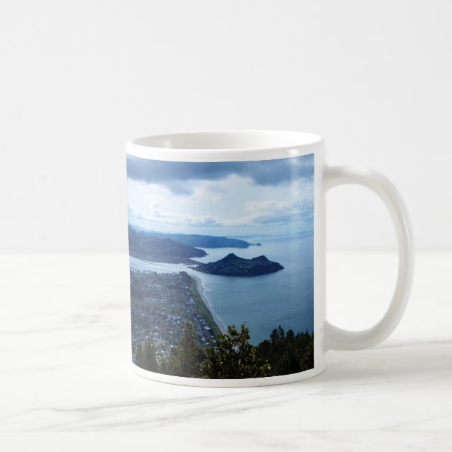 Mt Paku & Pauanui from Top of Mt Pauanui Coffee Mug (Right)