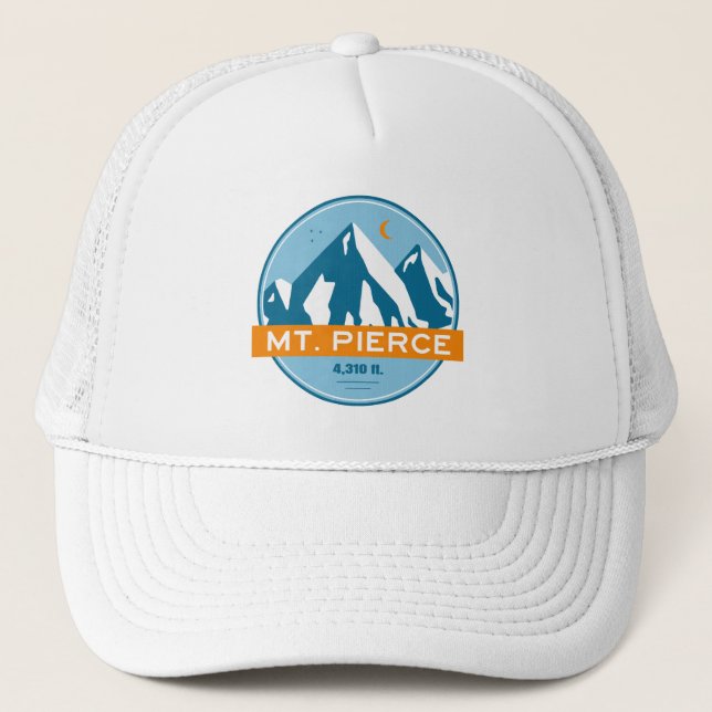 Mt. Pierce New Hampshire Stars Moon Trucker Hat (Front)