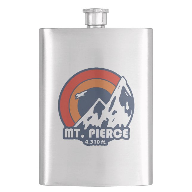 Mt. Pierce New Hampshire Sun Eagle Hip Flask (Front)