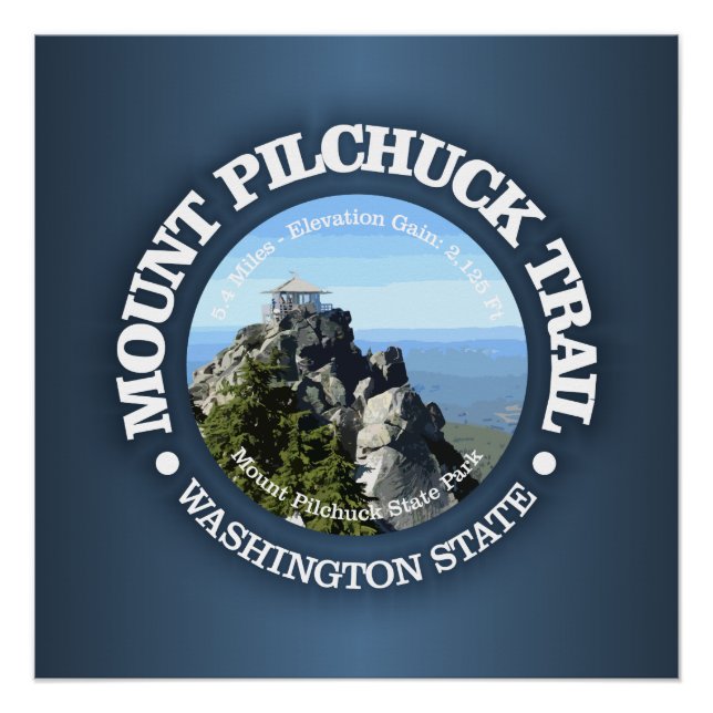 Mt Pilchuck Trail Poster (Front)