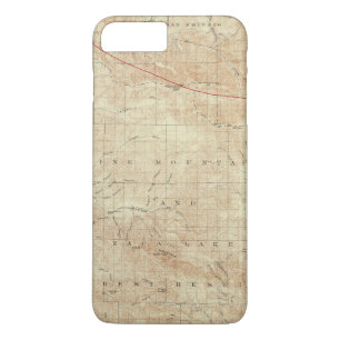 Mt Pinos quadrangle showing San Andreas Rift iPhone 8 Plus/7 Plus Case