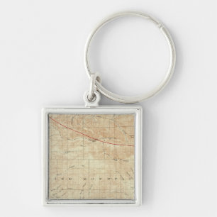 Mt Pinos quadrangle showing San Andreas Rift Keychain
