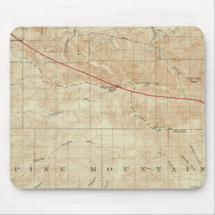 Mt Pinos quadrangle showing San Andreas Rift Mouse Pad