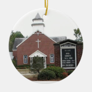 Mt. Pleasant Lutheran Church Ceramic Ornament