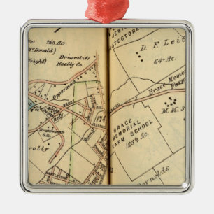 Mt. Pleasant, New York 3 Metal Ornament