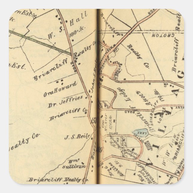 Mt. Pleasant, New York Square Sticker (Front)