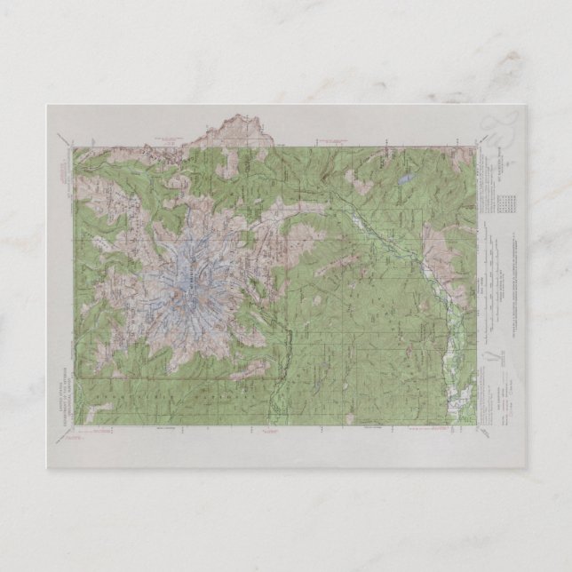 Mt. Rainier (1924) Postcard (Front)