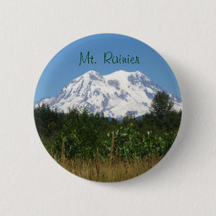 Mt. Rainier 2 Inch Round Button