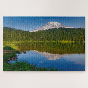 Mt. Rainier and Reflection Lake Jigsaw Puzzle