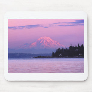 Mt. Rainier at Sunset, Washington State. Mouse Pad