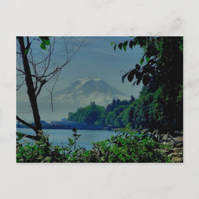 Mt. Rainier from Owen Beach Postcard (Front)