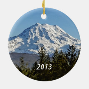 Mt. Rainier Keepsake Ceramic Ornament