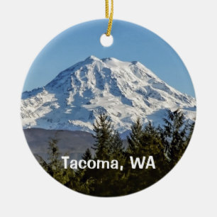 Mt. Rainier Keepsake Ceramic Ornament