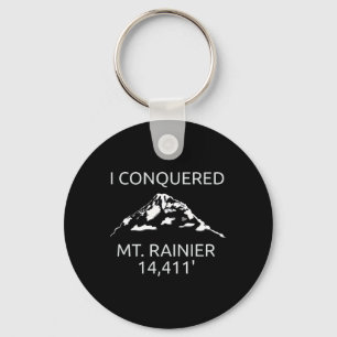 Mt. Rainier Mount Rainier Hiking Climbed Souvenir Keychain