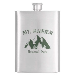 Mt. Rainier National Park Hip Flask
