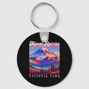 Mt. Rainier National Park Mountain Art Souvenir 1 Keychain