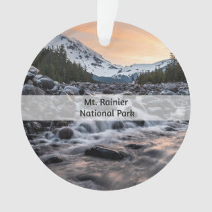 Mt. Rainier National Park Souvenir Christmas Ornament