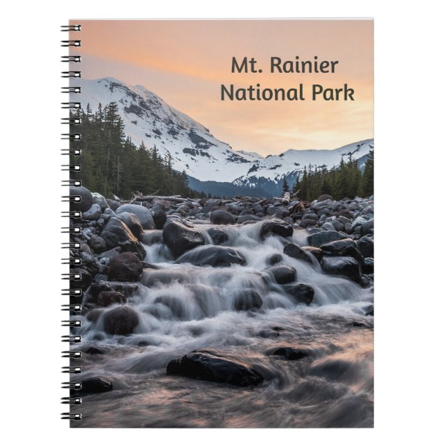Mt. Rainier National Park Souvenir  Notebook (Front)
