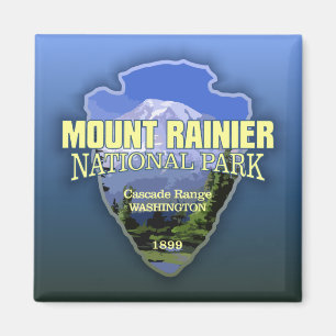 Mt Rainier NP (arrowhead) Magnet