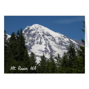 Mt Rainier Paridise Blank Card