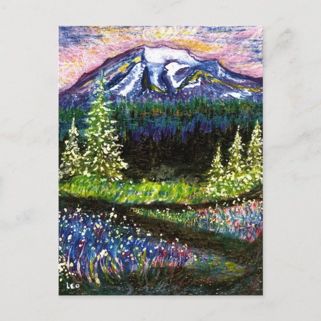 Mt Rainier Postcard (Front)