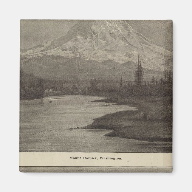 Mt Rainier Steilacoom Beach Magnet (Front)