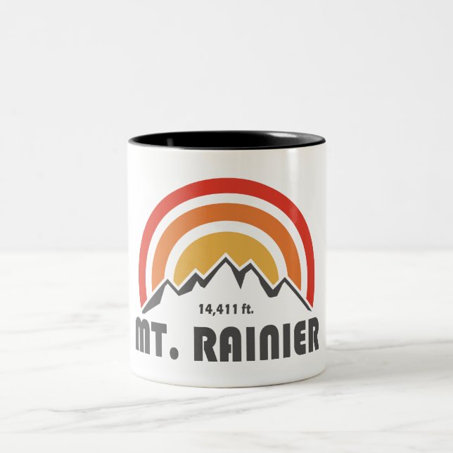 Mt. Rainier Two-Tone Coffee Mug (Center)
