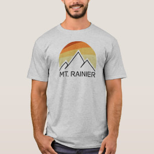 Mt. Rainier Washington Retro T-Shirt