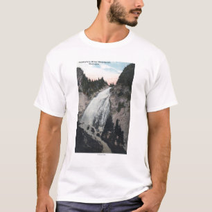 Mt. Rainier, Washington - View of Sluiskin Falls T-Shirt