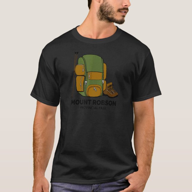 Mt. Robson Provincial Park Backpack T-Shirt (Front)