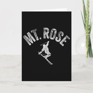 Mt Rose Ski Winter Tahoe Skiing Cool Skier Tahoe F Card