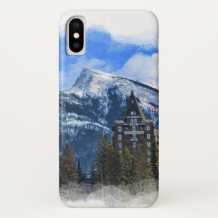 Mt Rundle and Famous Hotel, Banff, Alta, Canada Case-Mate iPhone Case