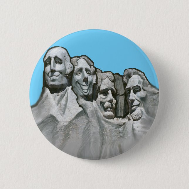 Mt Rushmore 2 Inch Round Button (Front)