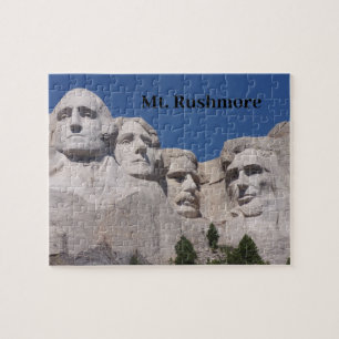 Mt. Rushmore - a close up view. Jigsaw Puzzle